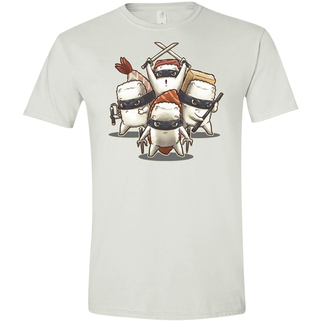 T-Shirts White / X-Small Ninja Sushi Men's Semi-Fitted Softstyle