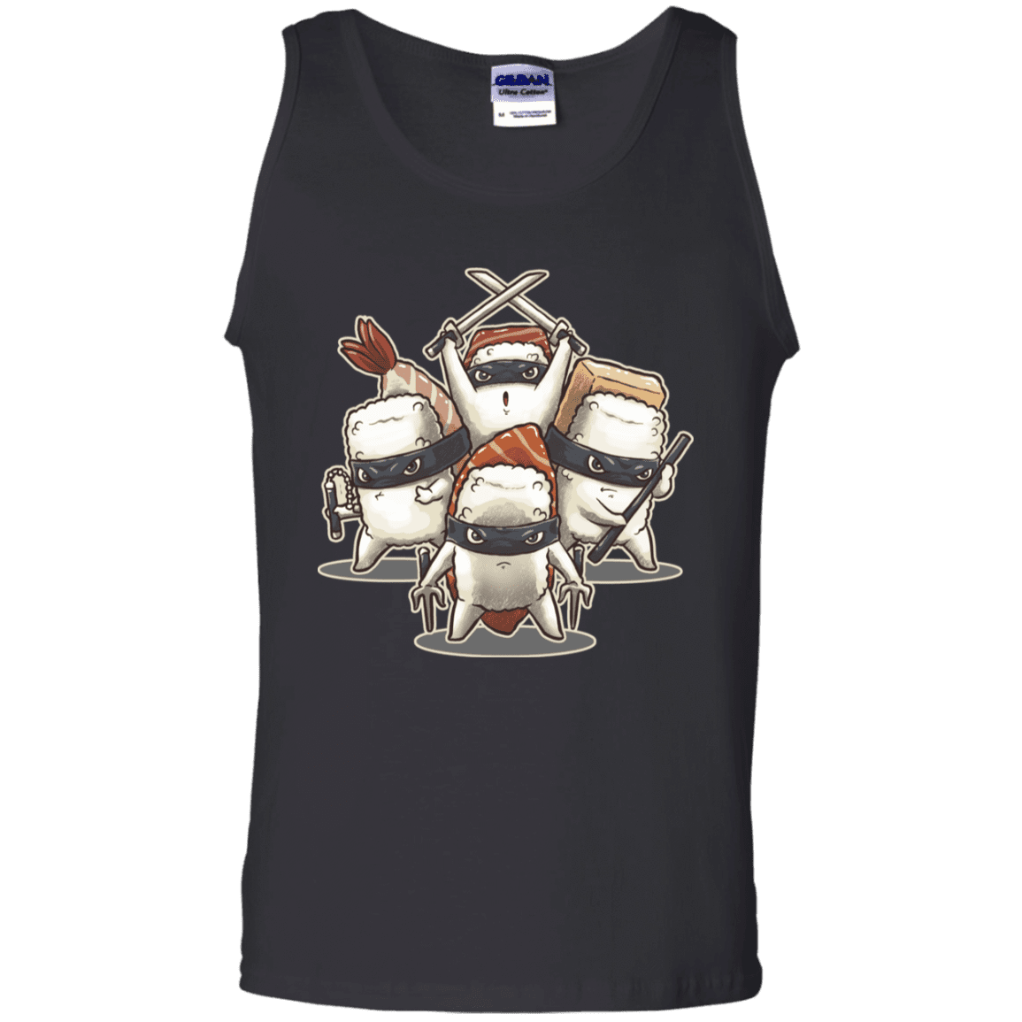 T-Shirts Black / S Ninja Sushi Men's Tank Top