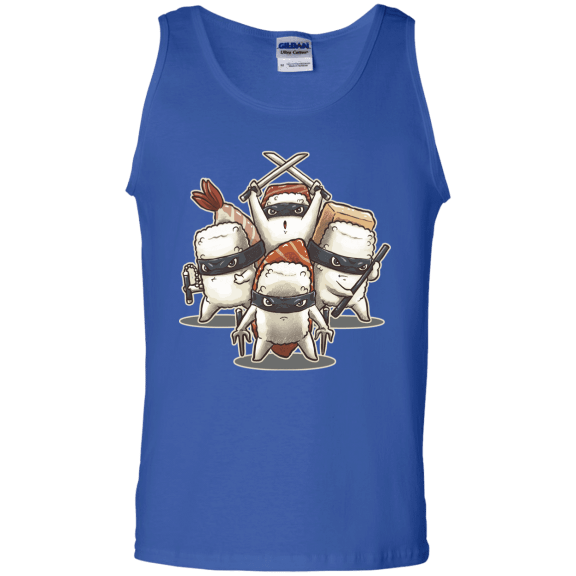 T-Shirts Royal / S Ninja Sushi Men's Tank Top