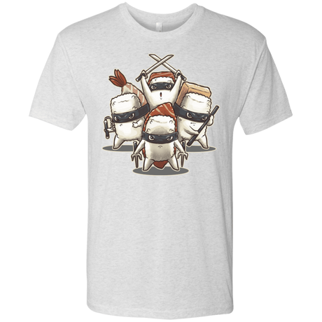 T-Shirts Heather White / S Ninja Sushi Men's Triblend T-Shirt