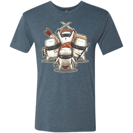 T-Shirts Indigo / S Ninja Sushi Men's Triblend T-Shirt