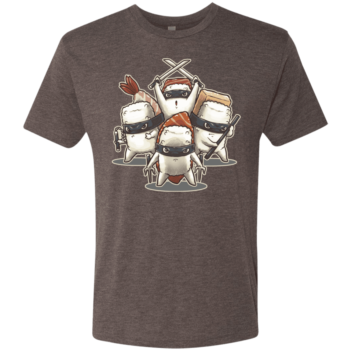 T-Shirts Macchiato / S Ninja Sushi Men's Triblend T-Shirt