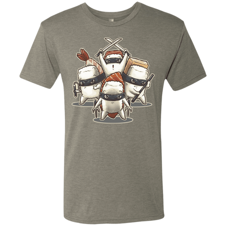 T-Shirts Venetian Grey / S Ninja Sushi Men's Triblend T-Shirt