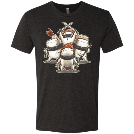 T-Shirts Vintage Black / S Ninja Sushi Men's Triblend T-Shirt