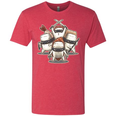 T-Shirts Vintage Red / S Ninja Sushi Men's Triblend T-Shirt