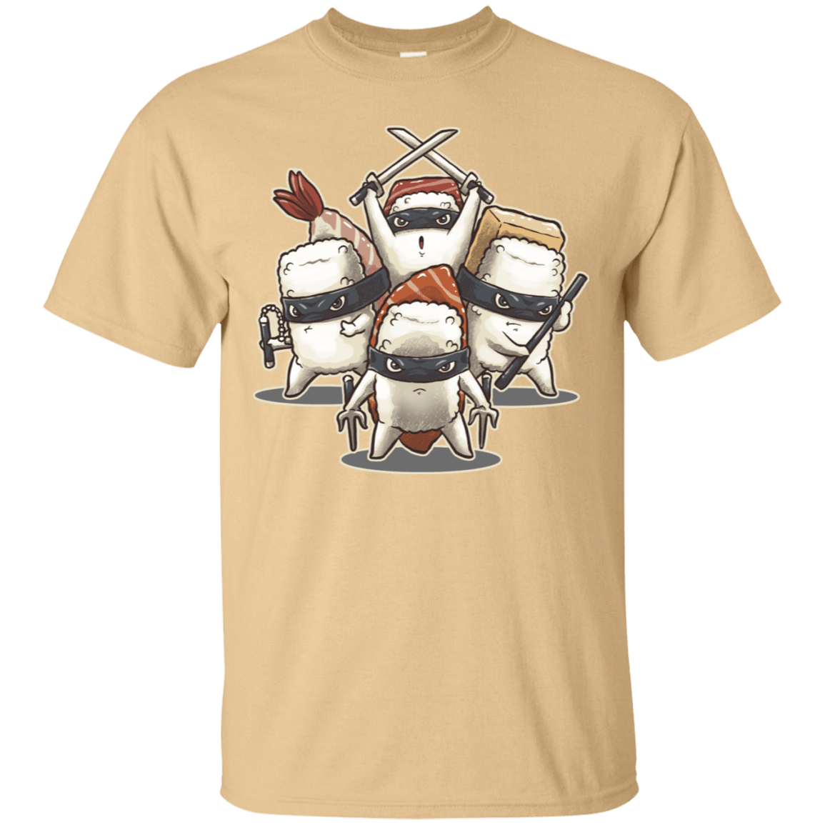 T-Shirts Vegas Gold / S Ninja Sushi T-Shirt