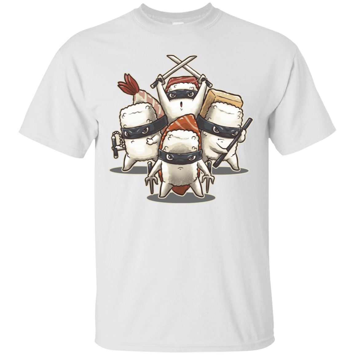 T-Shirts White / S Ninja Sushi T-Shirt