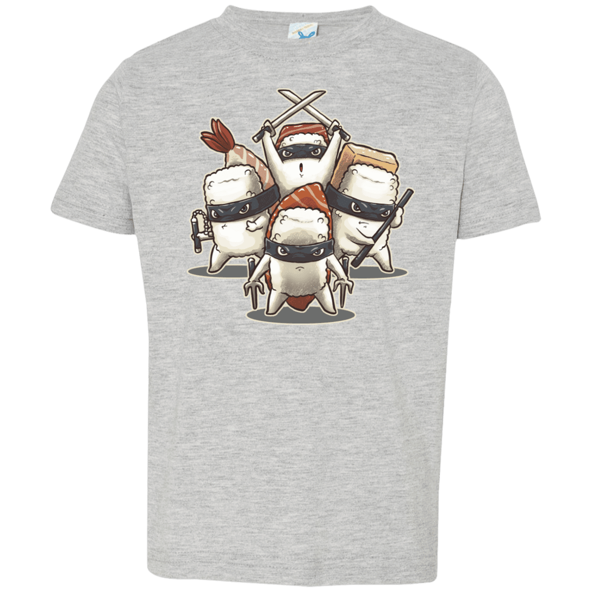 T-Shirts Heather Grey / 2T Ninja Sushi Toddler Premium T-Shirt