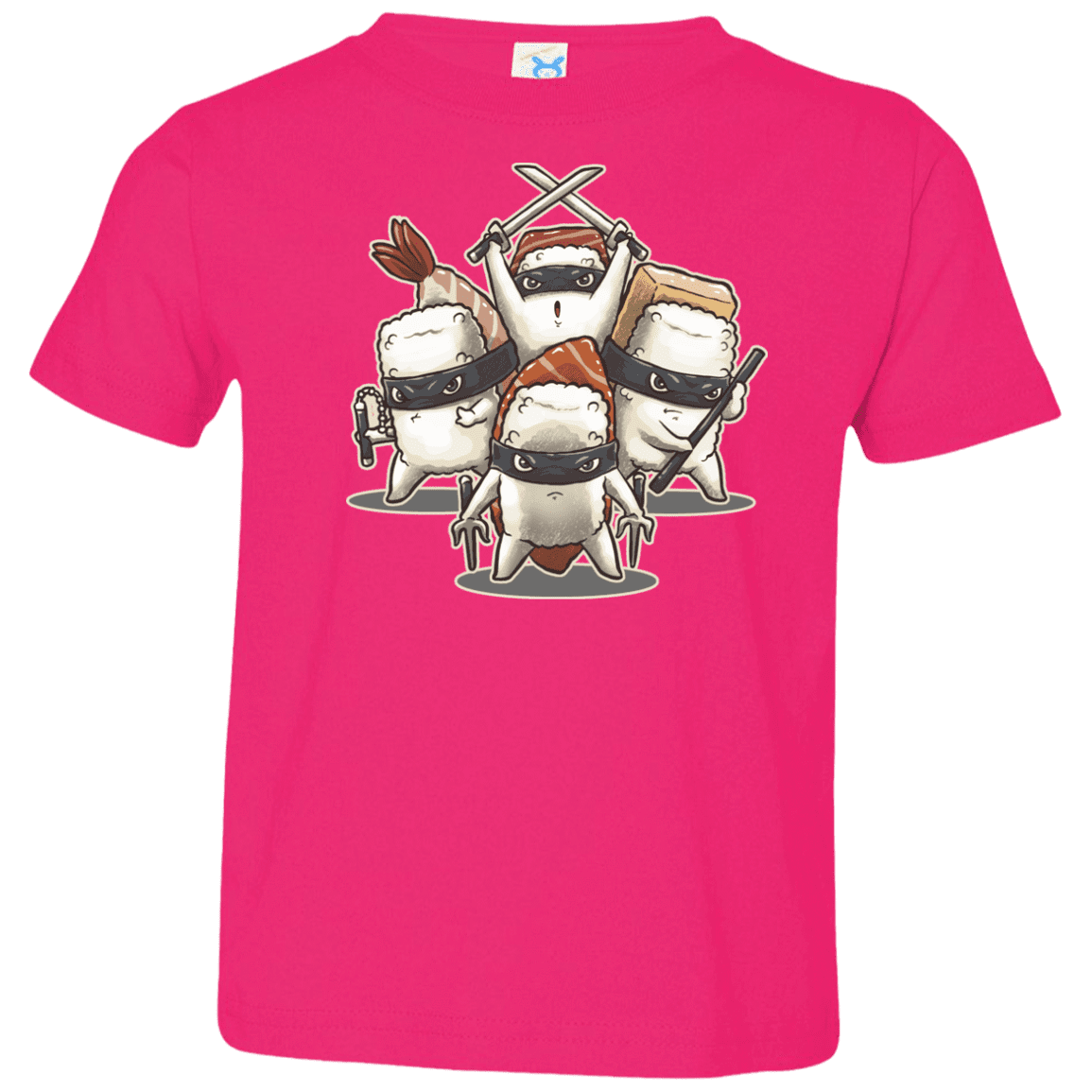 T-Shirts Hot Pink / 2T Ninja Sushi Toddler Premium T-Shirt