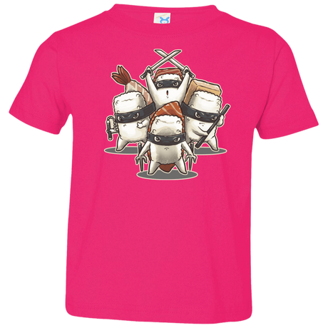 T-Shirts Hot Pink / 2T Ninja Sushi Toddler Premium T-Shirt