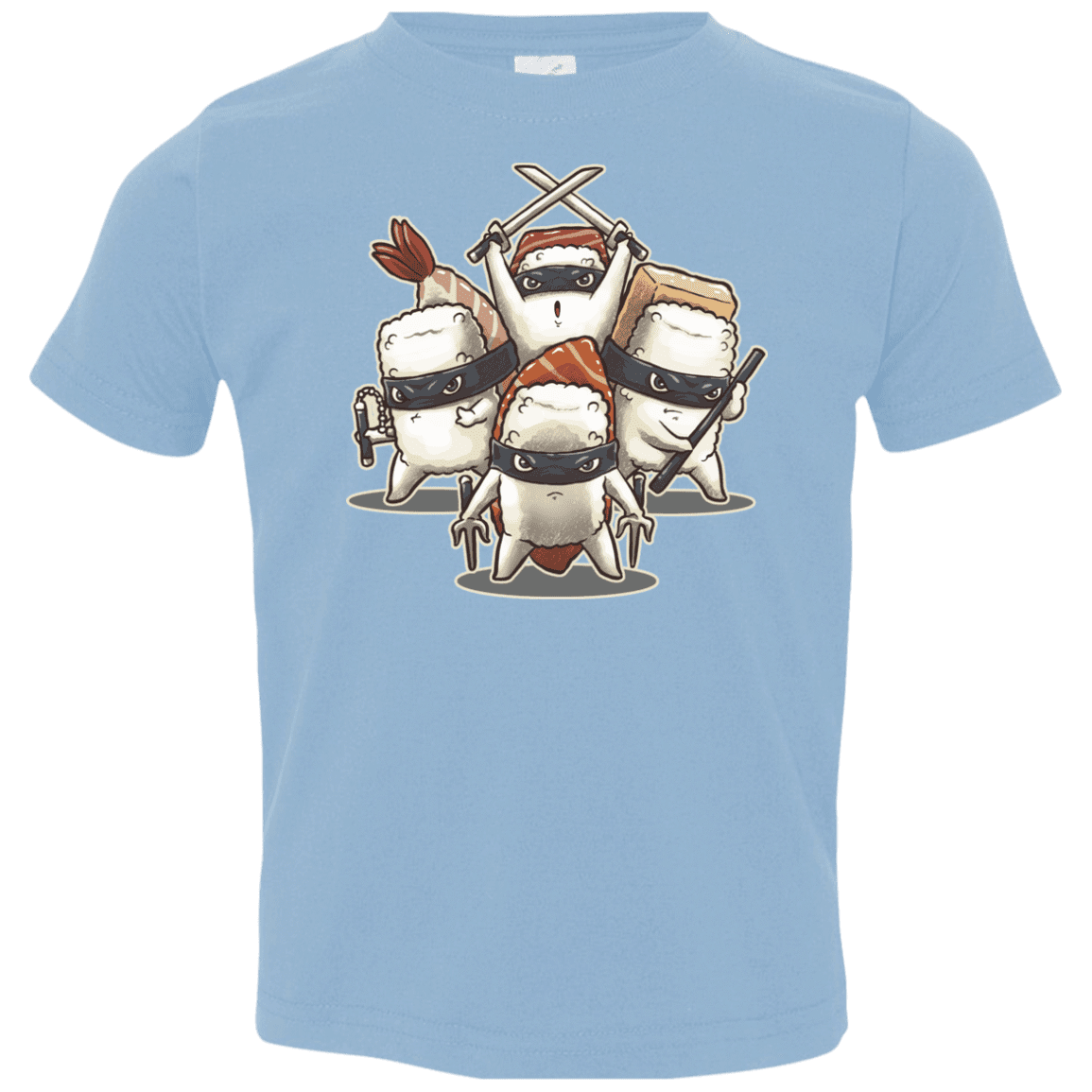 T-Shirts Light Blue / 2T Ninja Sushi Toddler Premium T-Shirt