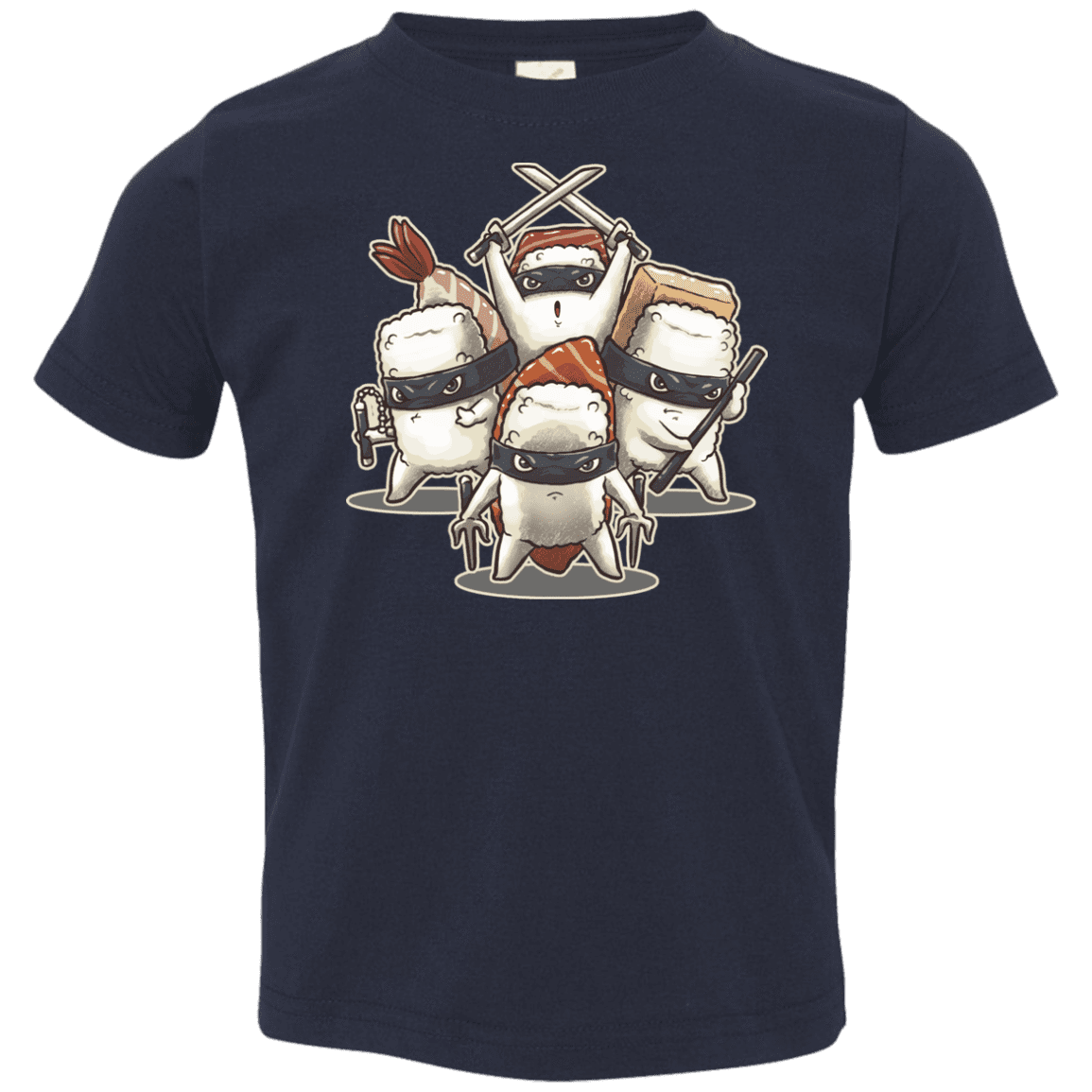 T-Shirts Navy / 2T Ninja Sushi Toddler Premium T-Shirt