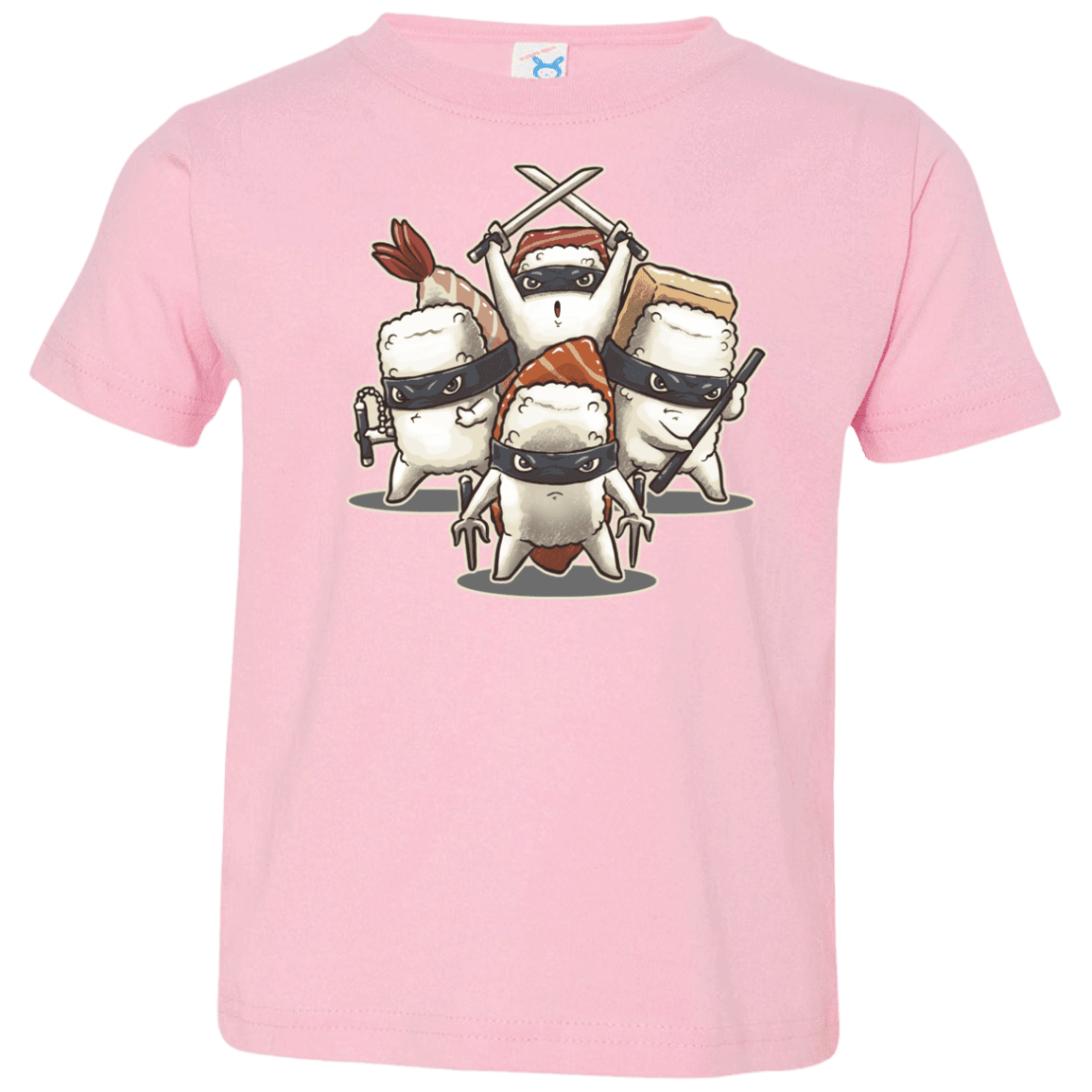 T-Shirts Pink / 2T Ninja Sushi Toddler Premium T-Shirt