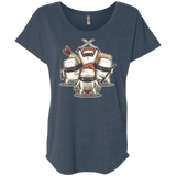 T-Shirts Indigo / X-Small Ninja Sushi Triblend Dolman Sleeve