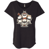 T-Shirts Vintage Black / X-Small Ninja Sushi Triblend Dolman Sleeve