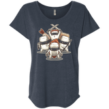 T-Shirts Vintage Navy / X-Small Ninja Sushi Triblend Dolman Sleeve