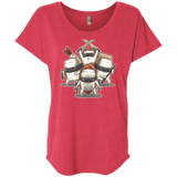 T-Shirts Vintage Red / X-Small Ninja Sushi Triblend Dolman Sleeve