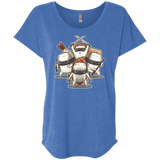 T-Shirts Vintage Royal / X-Small Ninja Sushi Triblend Dolman Sleeve