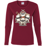 T-Shirts Cardinal / S Ninja Sushi Women's Long Sleeve T-Shirt