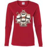 T-Shirts Red / S Ninja Sushi Women's Long Sleeve T-Shirt