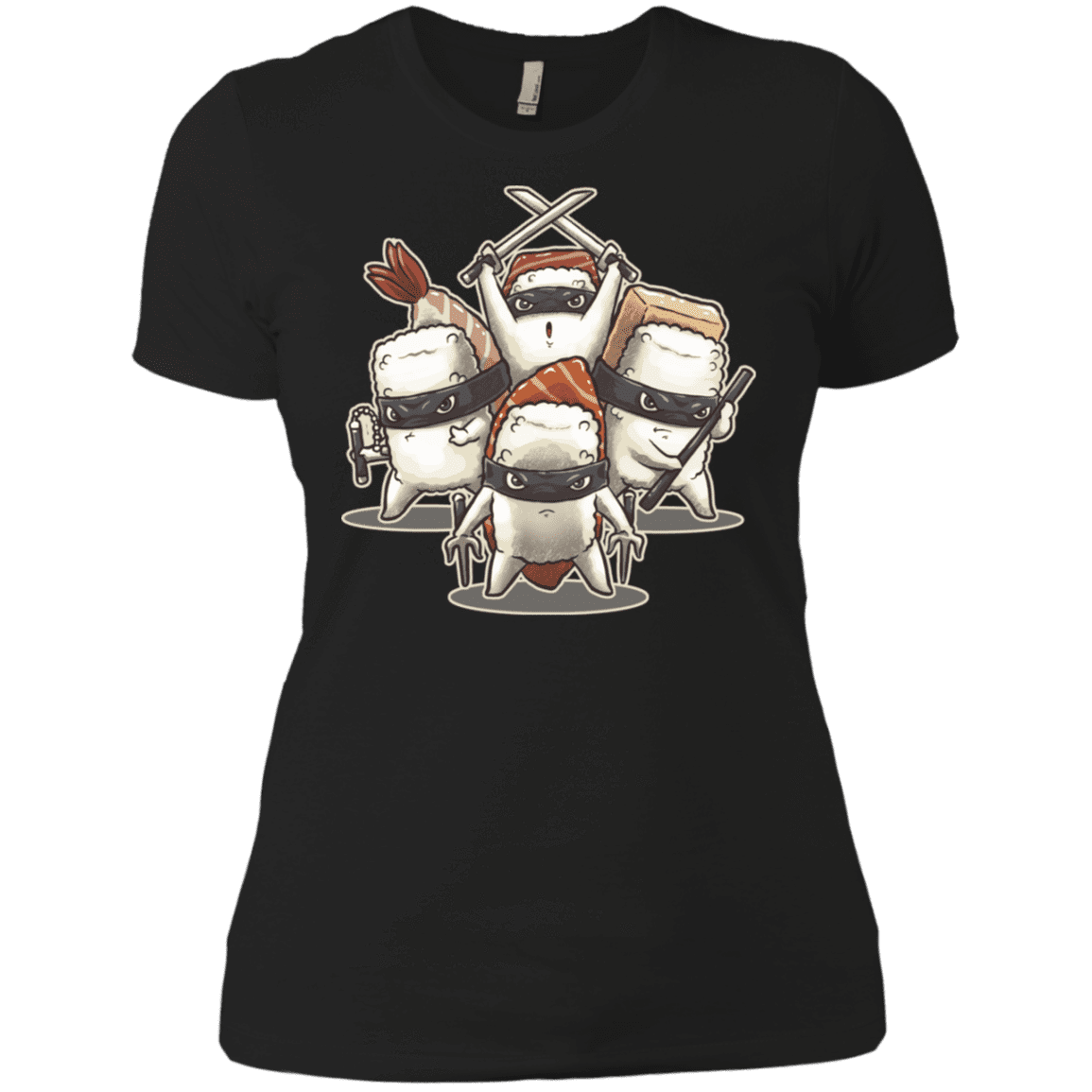 T-Shirts Black / X-Small Ninja Sushi Women's Premium T-Shirt