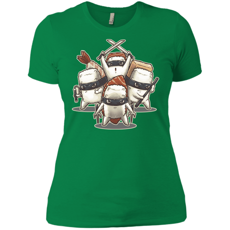 T-Shirts Kelly Green / X-Small Ninja Sushi Women's Premium T-Shirt