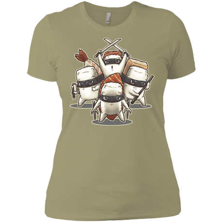 T-Shirts Light Olive / X-Small Ninja Sushi Women's Premium T-Shirt