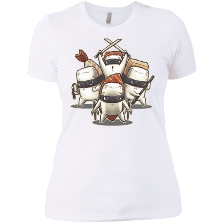 T-Shirts White / X-Small Ninja Sushi Women's Premium T-Shirt