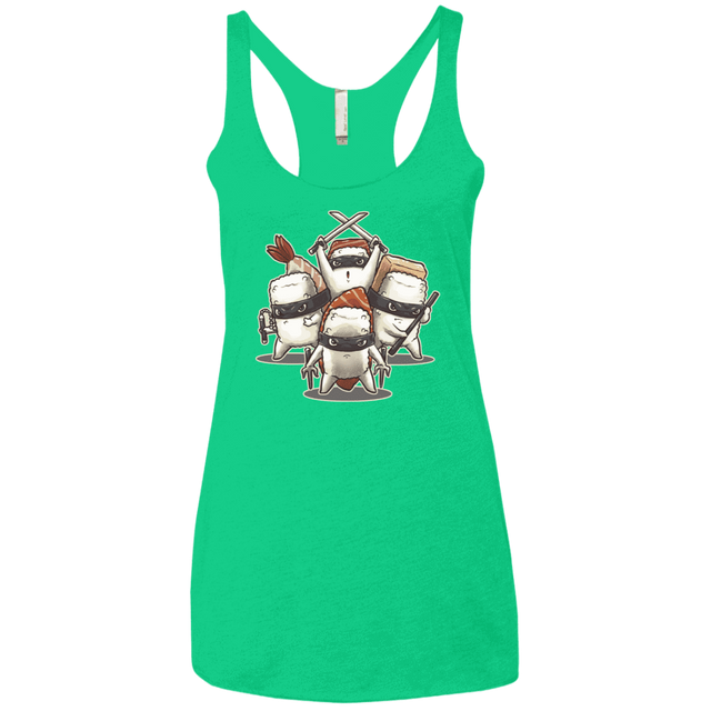 T-Shirts Envy / X-Small Ninja Sushi Women's Triblend Racerback Tank