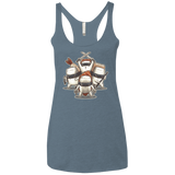 T-Shirts Indigo / X-Small Ninja Sushi Women's Triblend Racerback Tank