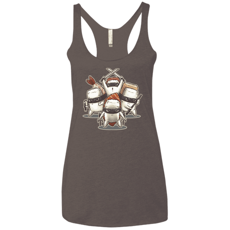 T-Shirts Macchiato / X-Small Ninja Sushi Women's Triblend Racerback Tank