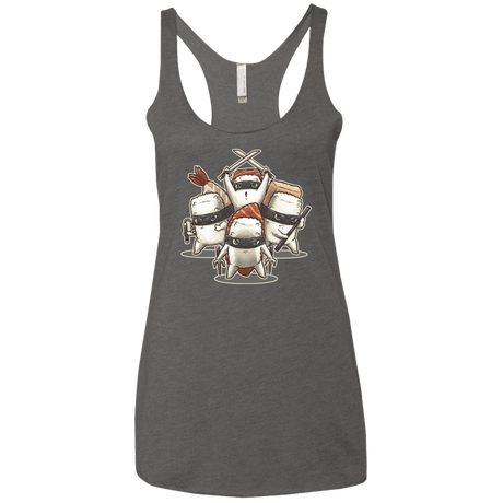 T-Shirts Premium Heather / X-Small Ninja Sushi Women's Triblend Racerback Tank