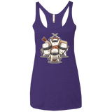 T-Shirts Purple Rush / X-Small Ninja Sushi Women's Triblend Racerback Tank