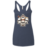 T-Shirts Vintage Navy / X-Small Ninja Sushi Women's Triblend Racerback Tank