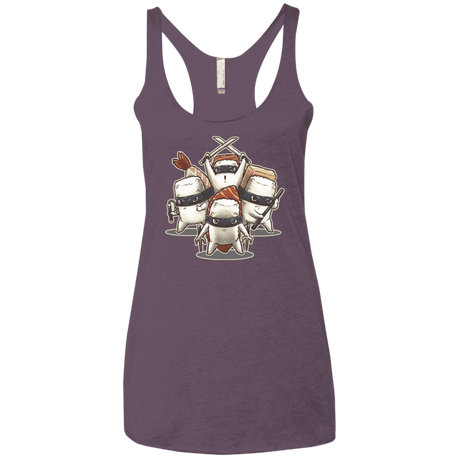 T-Shirts Vintage Purple / X-Small Ninja Sushi Women's Triblend Racerback Tank