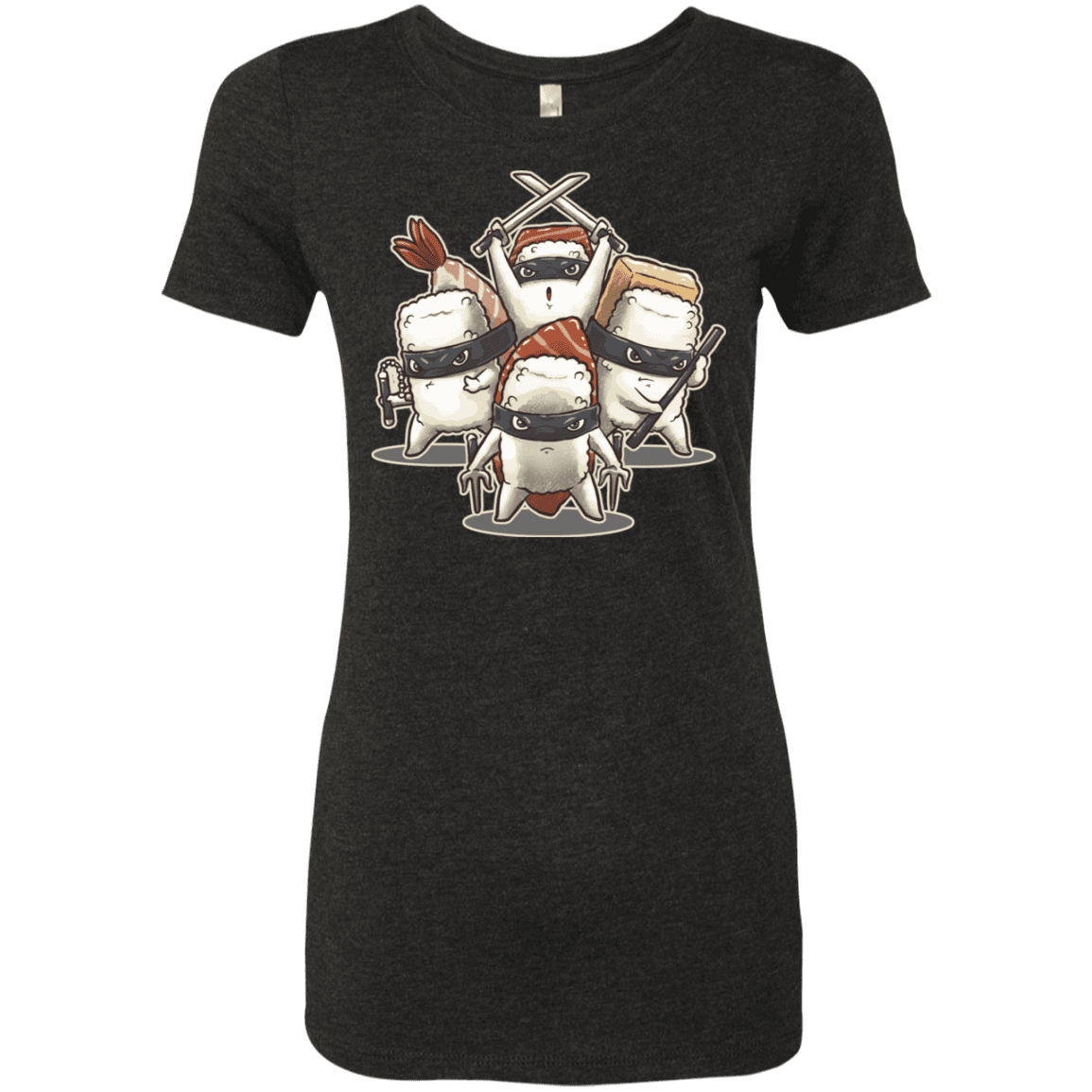T-Shirts Vintage Black / S Ninja Sushi Women's Triblend T-Shirt