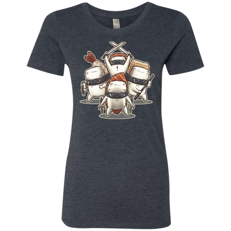 T-Shirts Vintage Navy / S Ninja Sushi Women's Triblend T-Shirt