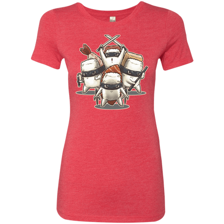 T-Shirts Vintage Red / S Ninja Sushi Women's Triblend T-Shirt