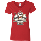 T-Shirts Red / S Ninja Sushi Women's V-Neck T-Shirt