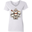 T-Shirts White / S Ninja Sushi Women's V-Neck T-Shirt