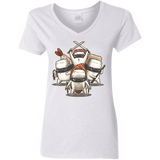 T-Shirts White / S Ninja Sushi Women's V-Neck T-Shirt