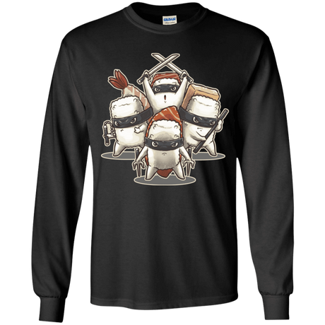 T-Shirts Black / YS Ninja Sushi Youth Long Sleeve T-Shirt