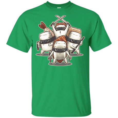 T-Shirts Irish Green / YXS Ninja Sushi Youth T-Shirt