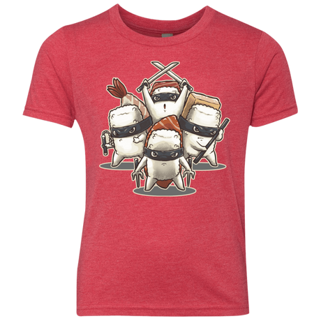 T-Shirts Vintage Red / YXS Ninja Sushi Youth Triblend T-Shirt