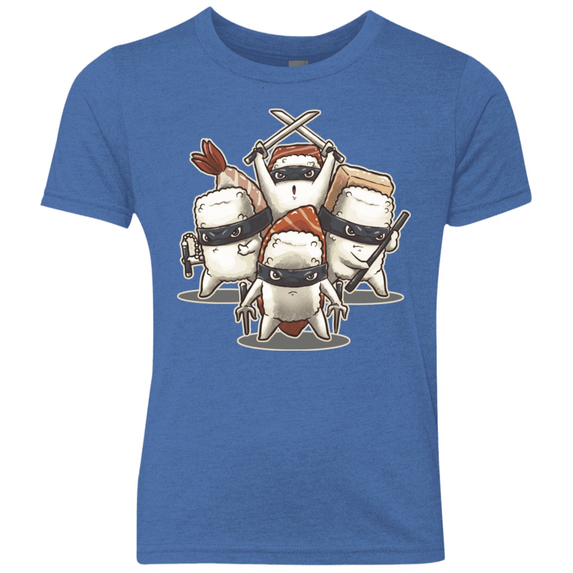 T-Shirts Vintage Royal / YXS Ninja Sushi Youth Triblend T-Shirt