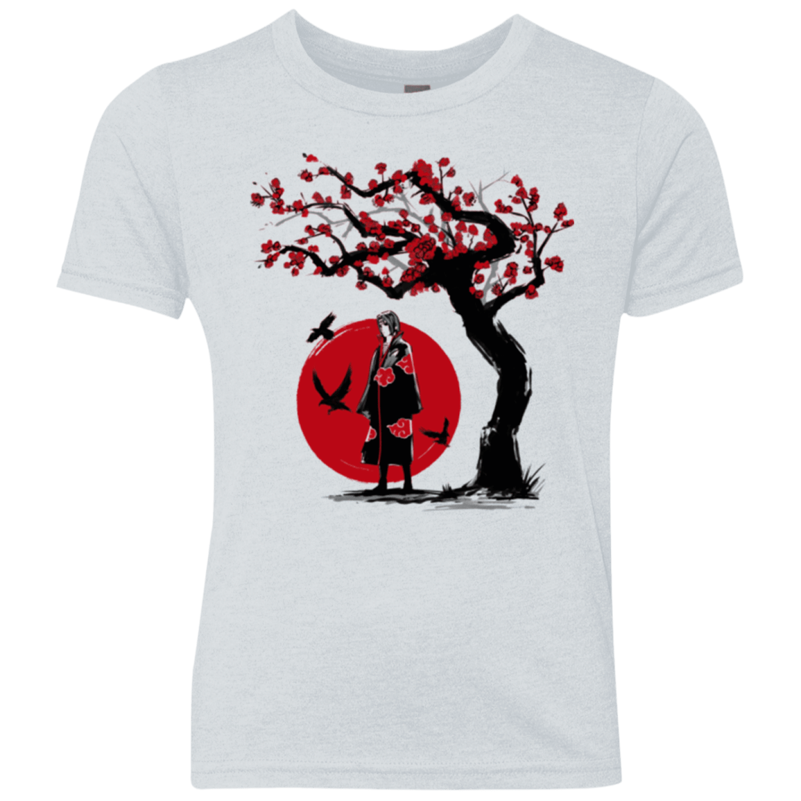 T-Shirts Heather White / YXS Ninja under the sun Youth Triblend T-Shirt