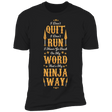T-Shirts Black / X-Small Ninja Way Men's Premium T-Shirt