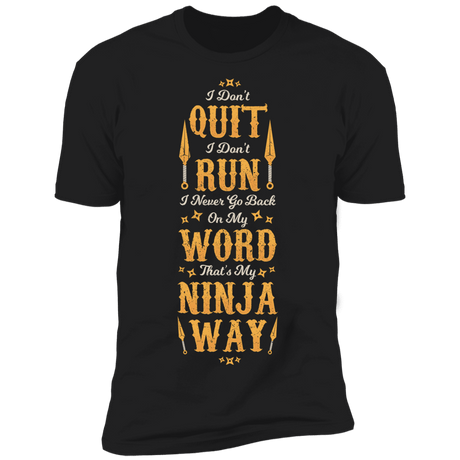 T-Shirts Black / X-Small Ninja Way Men's Premium T-Shirt