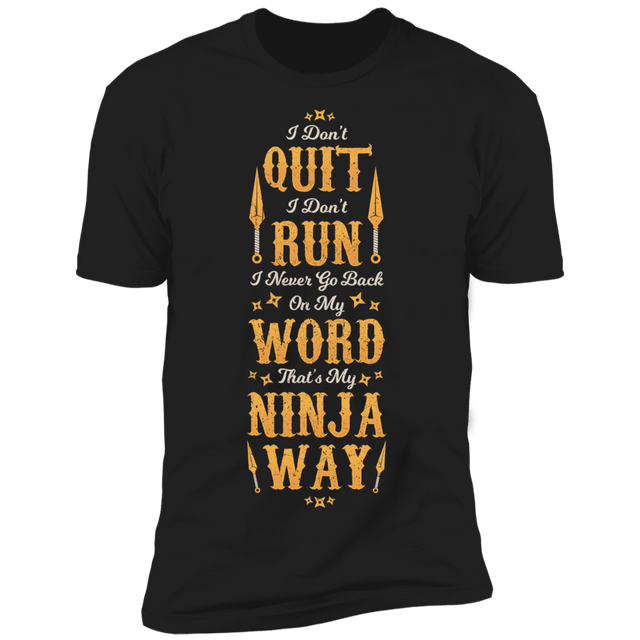T-Shirts Black / X-Small Ninja Way Men's Premium T-Shirt