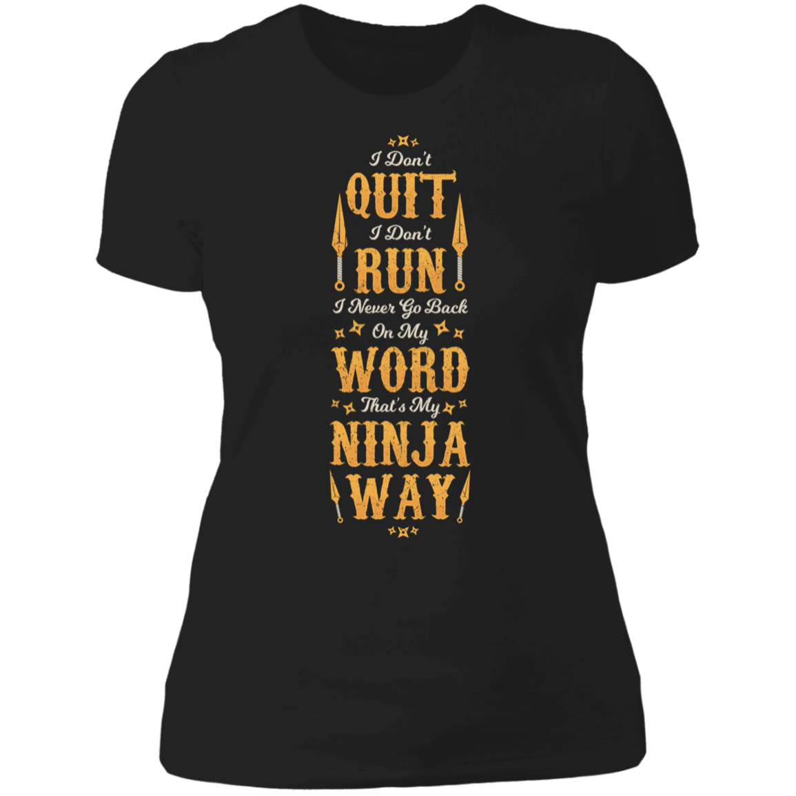 T-Shirts Black / X-Small Ninja Way Women's Premium T-Shirt